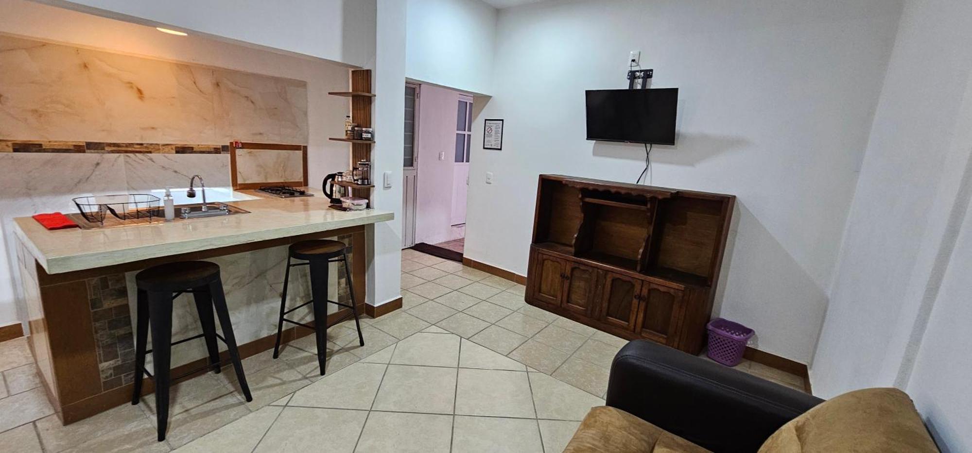 Depa Purpura Caracol Apartment San Antonio de la Cal Bagian luar foto